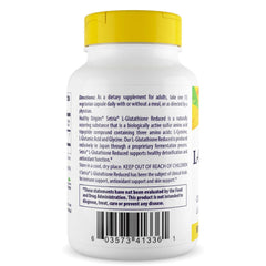 Healthy Origins L-Glutathione veggie capsules ready for daily use, suggesting immune and skin support.