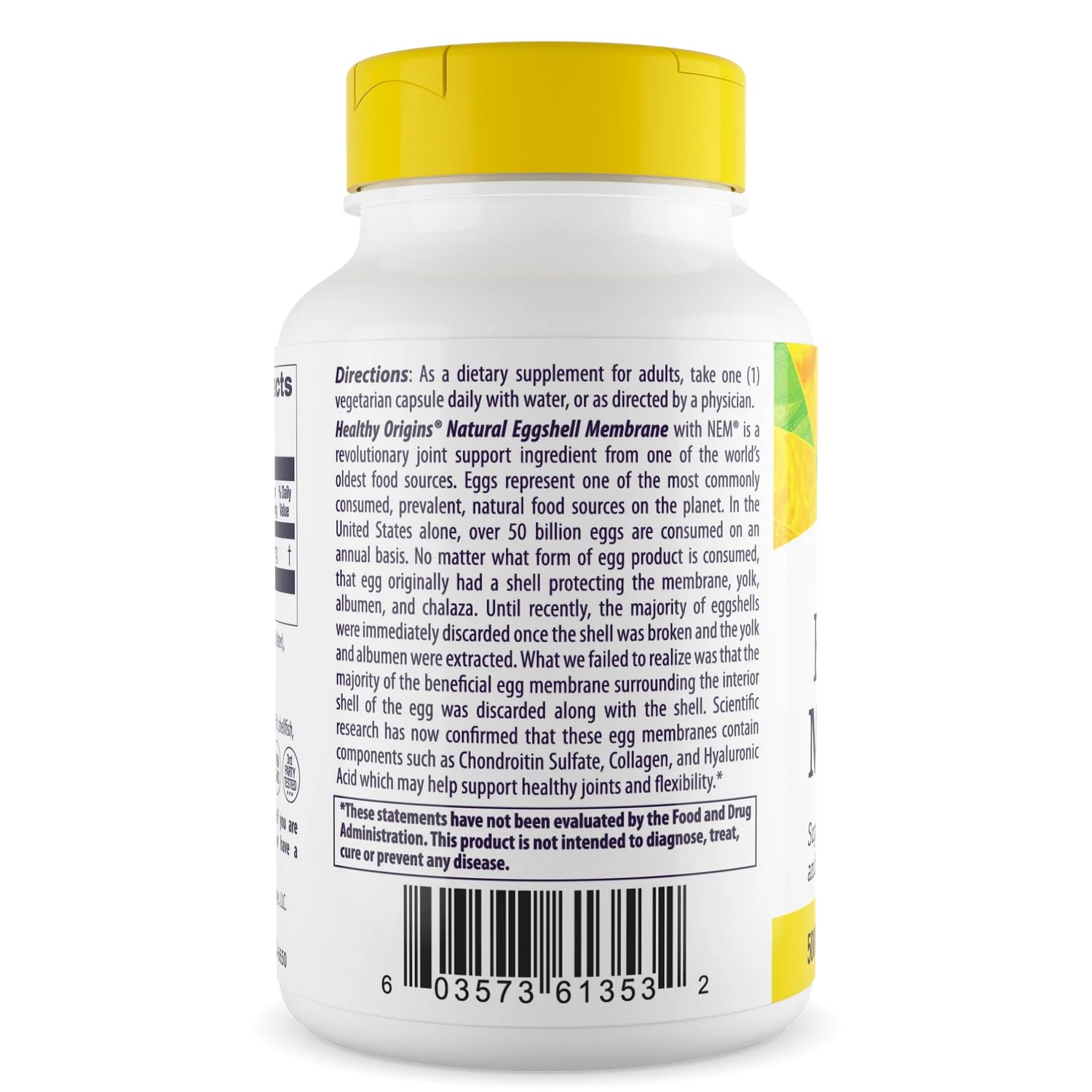 Healthy Origins label close-up shows non-GMO and gluten-free quality for discerning shoppers.