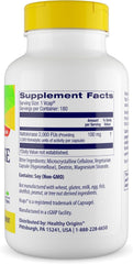 Healthy Origins nattokinase capsules highlight gluten-free, non-GMO daily use.