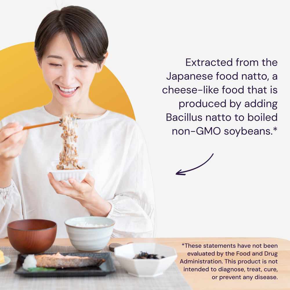 Healthy Origins nattokinase packaging showcases a clean, veggie-cap format.