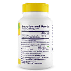 Healthy Origins Pycnogenol capsules close-up for daily antioxidant support