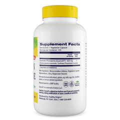 Healthy Origins Quercetin Phytosome 500mg bottle cap close-up highlighting quality.