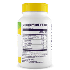 Healthy Origins Tocomin SupraBio softgels presented for convenient daily supplementation.