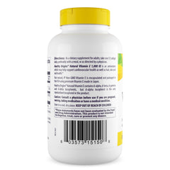 Close-up of Healthy Origins Vitamin E softgels for easy swallowing.