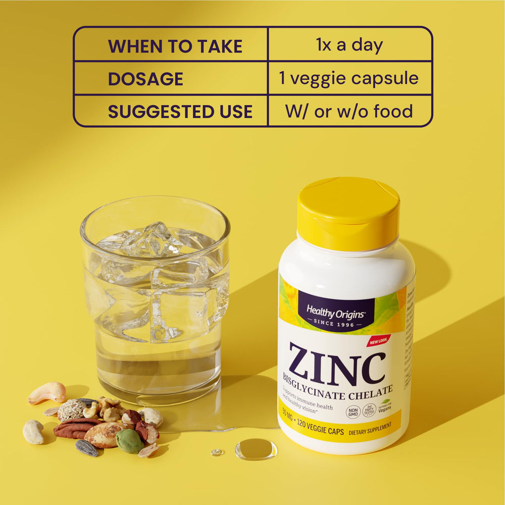 Pruebas de laboratorio independientes de Healthy Origins para Zinc Bisglycinato