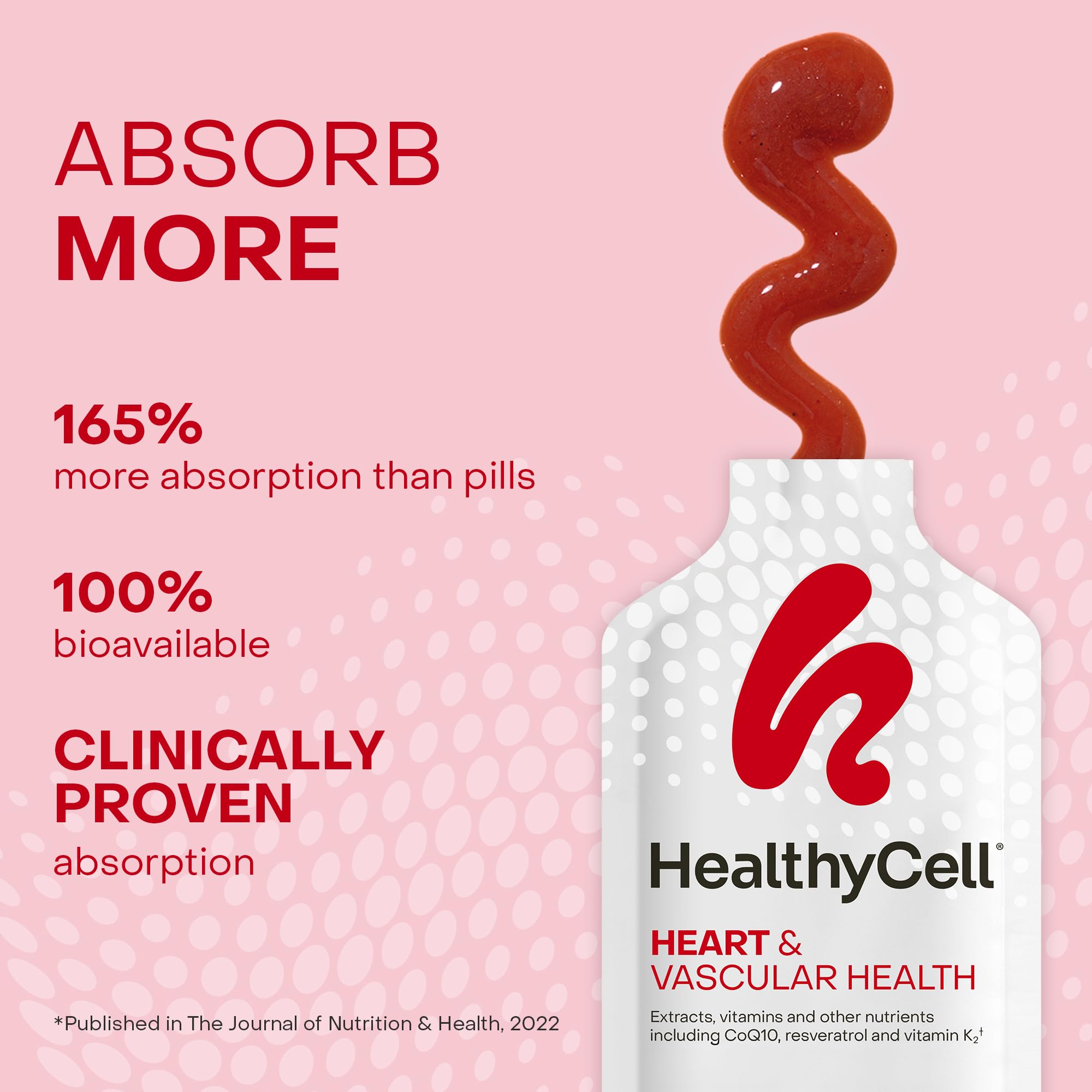 Close-up of strawberry flavor gel highlighting tasty, natural strawberry taste