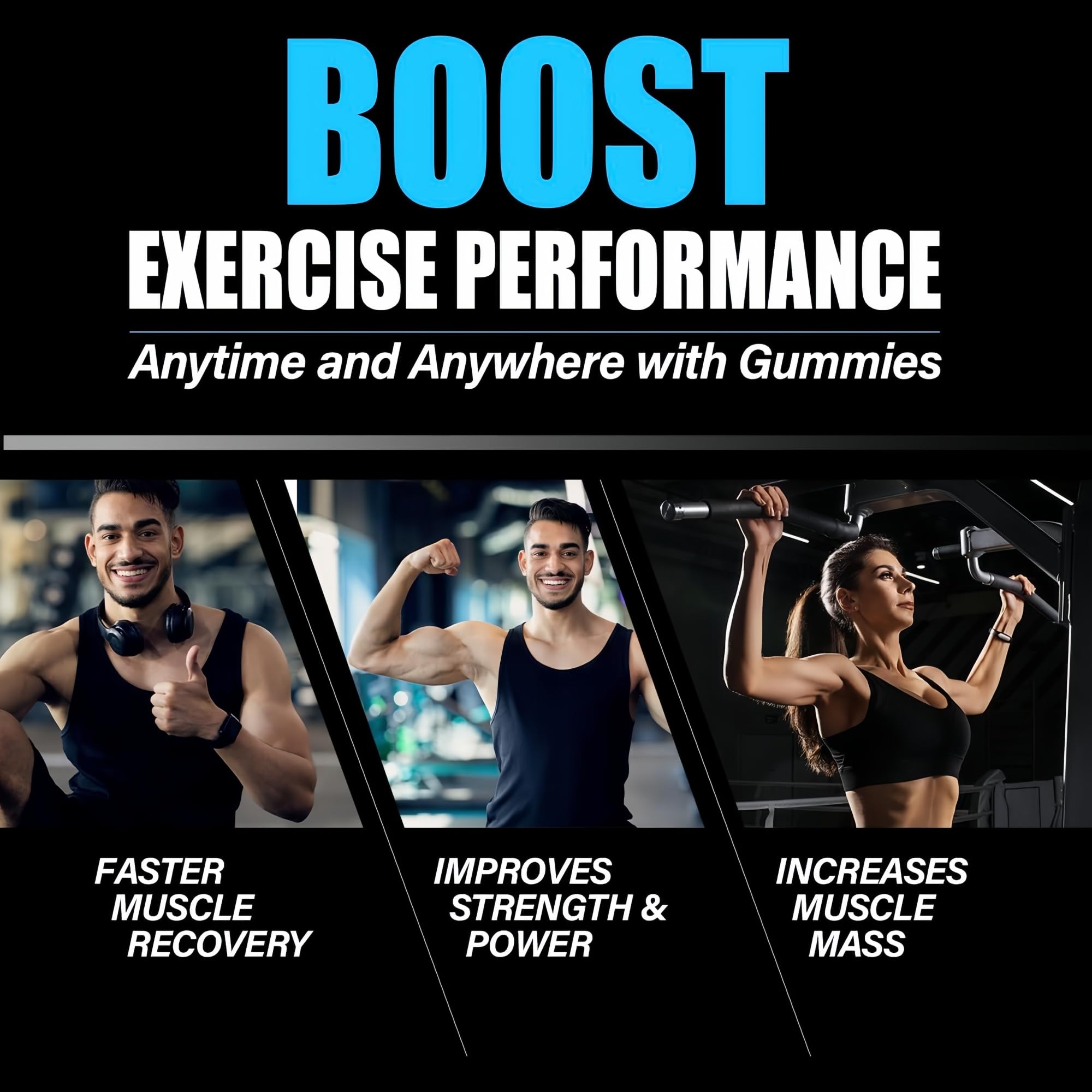 HealthyFinds Sugar Free Creatine Gummies serving reveals a 5g dose.