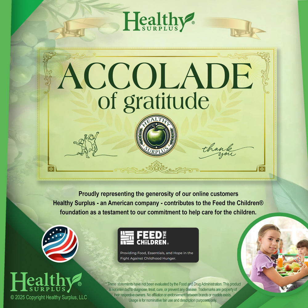 Healthy Surplus Vital Volumes Tips Card for quick lifestyle ideas.