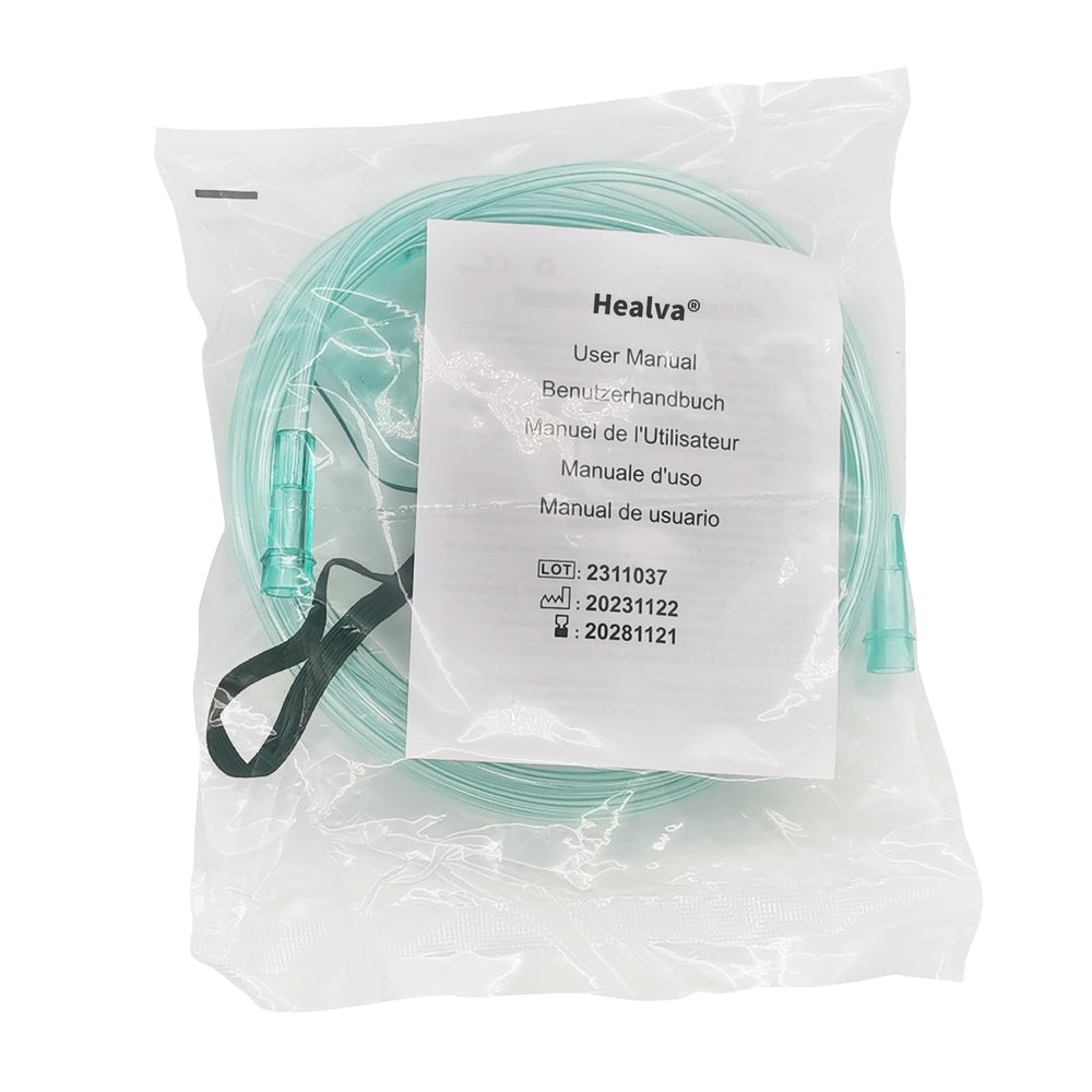 Healva oxygen mask individual packaging supports hygiene and storage.