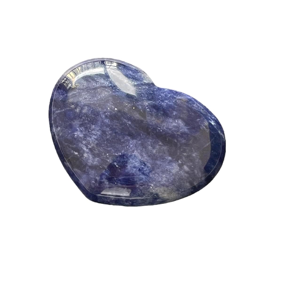 Heart Stones Healing Crystals Gift heart-shaped sodalite stone for emotional calm