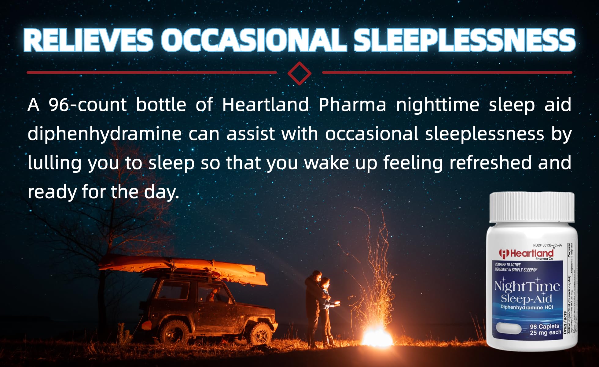 Adults resting in bed after taking Heartland Pharma sleep aid