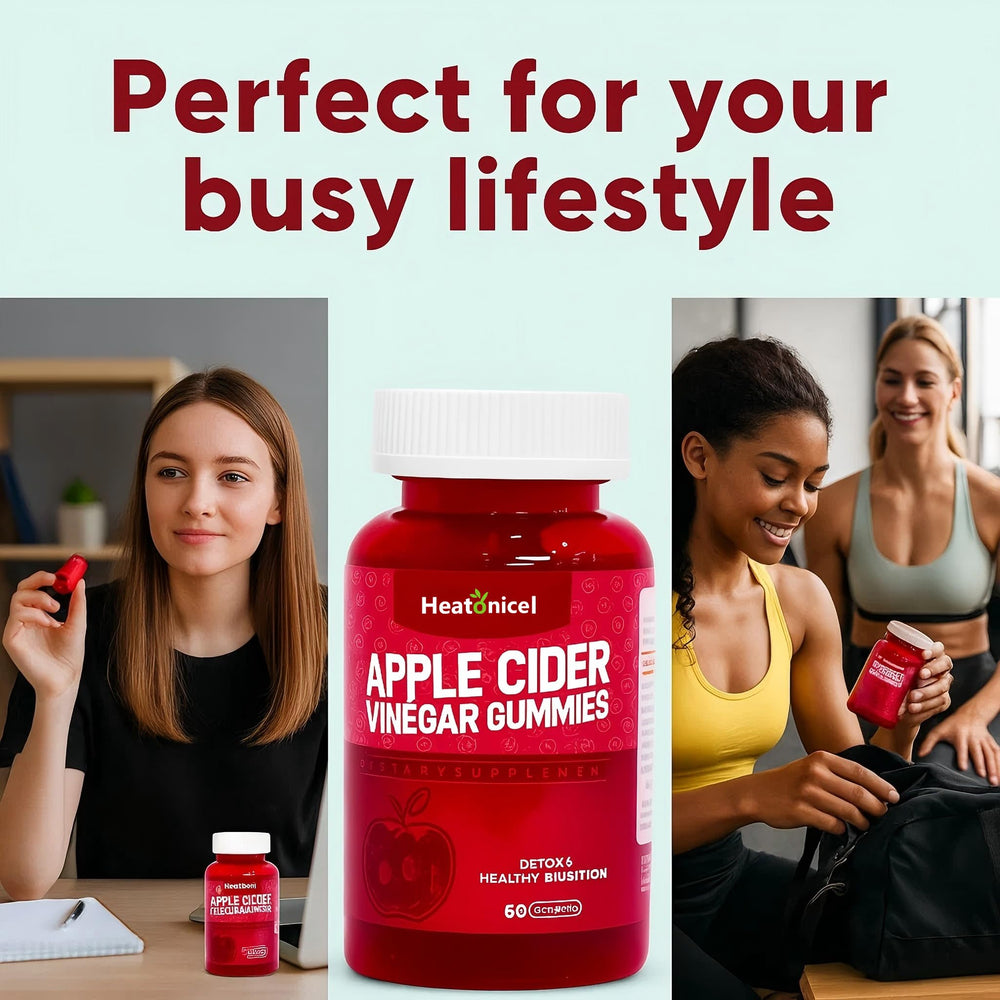 Heatonicel ACV Gummies for Women vegan and gluten-free formulation