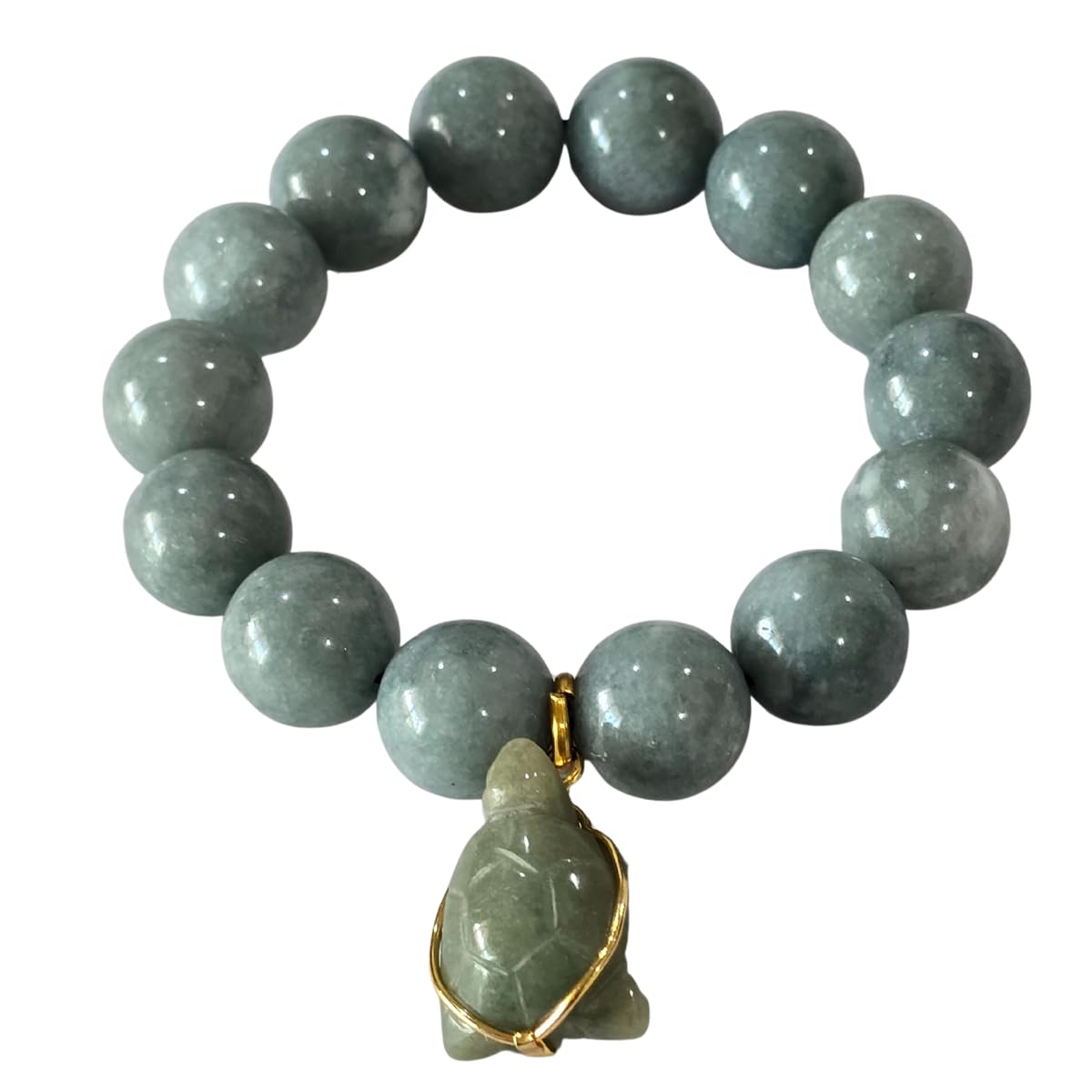 Heavens Tvcz jade turtle bracelet showcases elegant beads and a protective charm for mindful style.