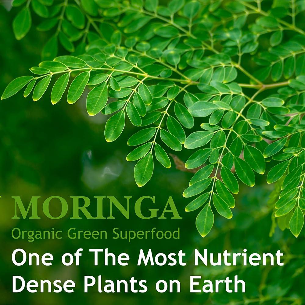 Hebhac Herbs Moringa Capsules serving glass suggesting daily routine use.