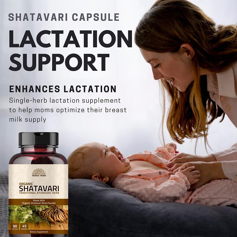 Hebhac Herbs Shatavari capsules ingredient panel highlighting purity