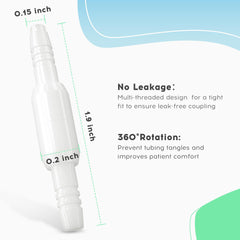 Hecatelly leak-proof swivel connector maintains steady airflow during movement.
