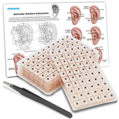 Hedigon ear seeds kit packaging: compact, portable self-care starter for at-home use.