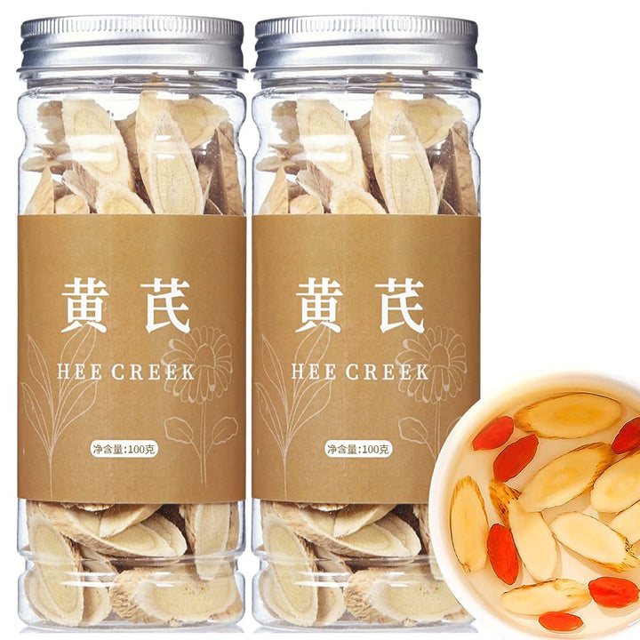 Hee Creek astragalus root slices in a large pack, ideal for brewing nourishing herbal tea.