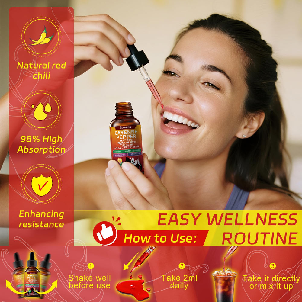 HEERB Cayenne Pepper Drops gluten-free-seal confirms gluten-free dietary compatibility