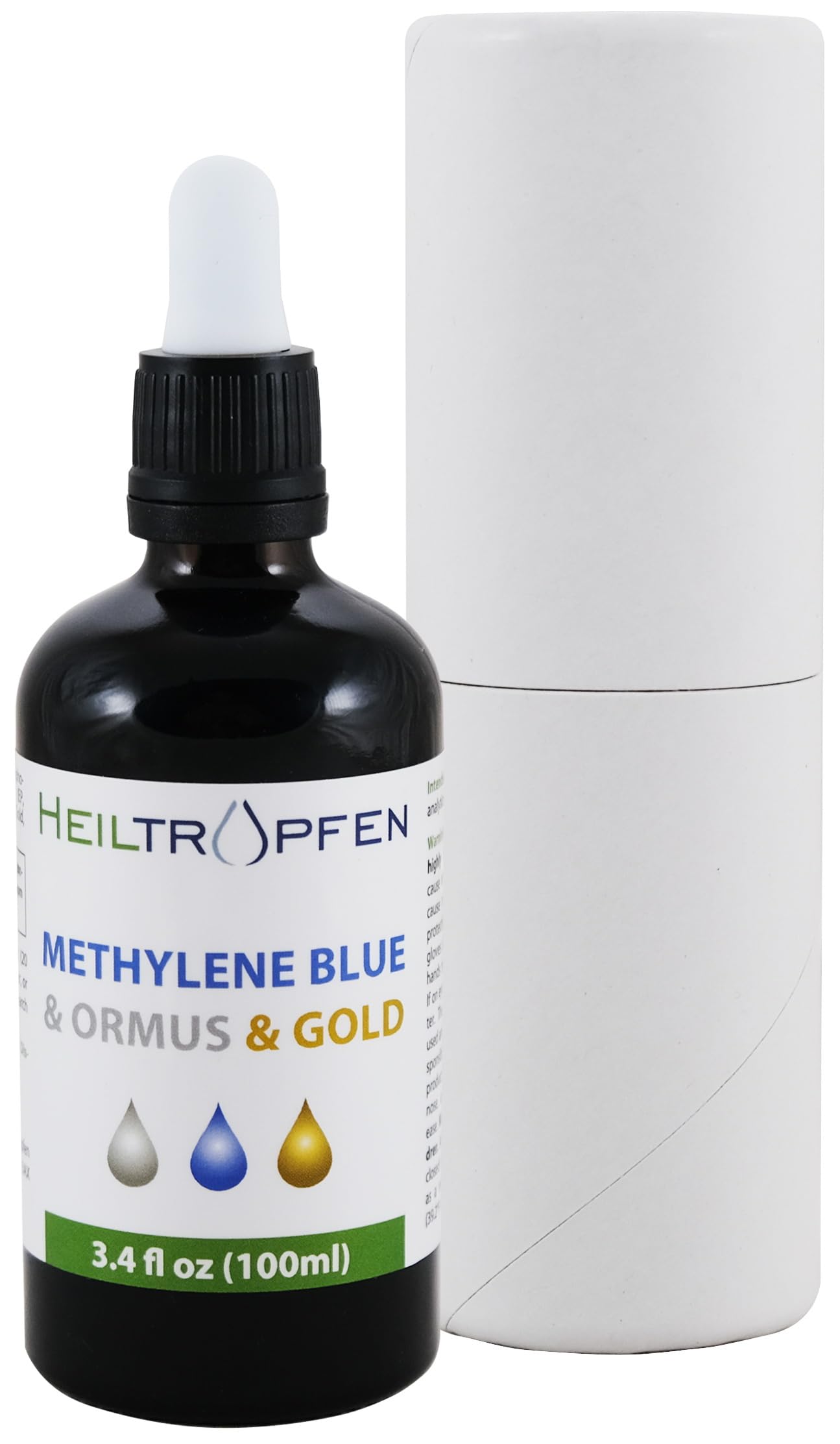 Heiltropfen Liquid drops pouring, easy mixing with water
