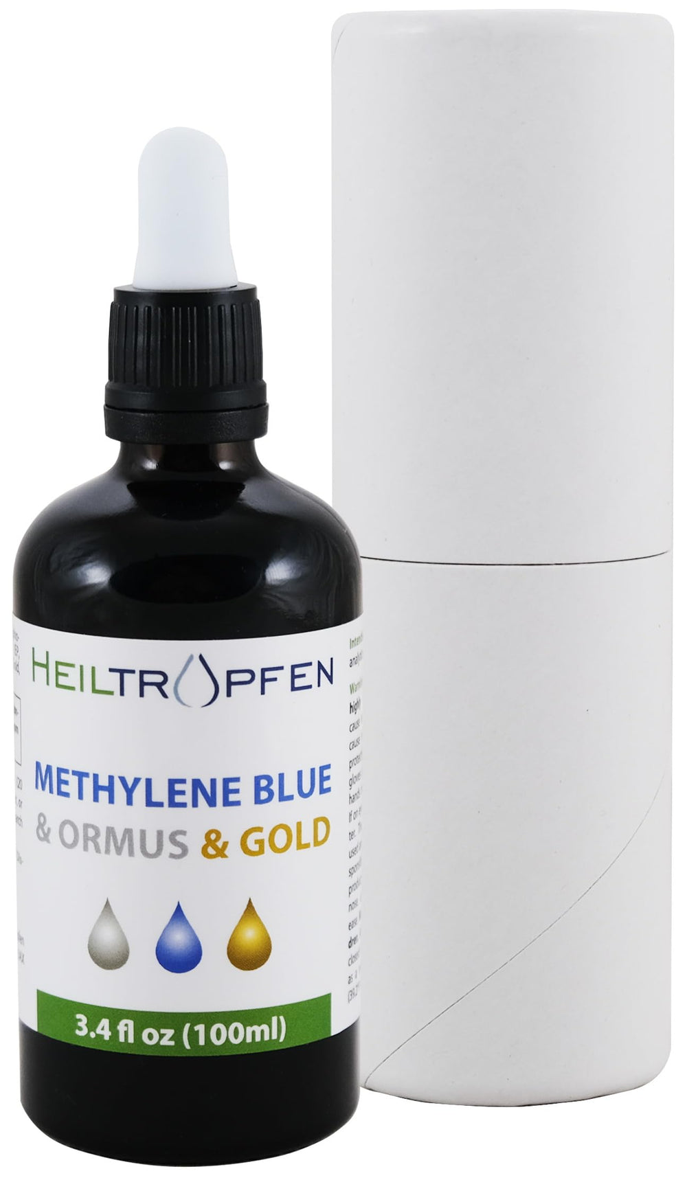 Heiltropfen Liquid drops pouring, easy mixing with water