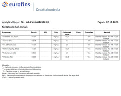 Heiltropfen Ormus label highlighting third-party testing for quality transparency.