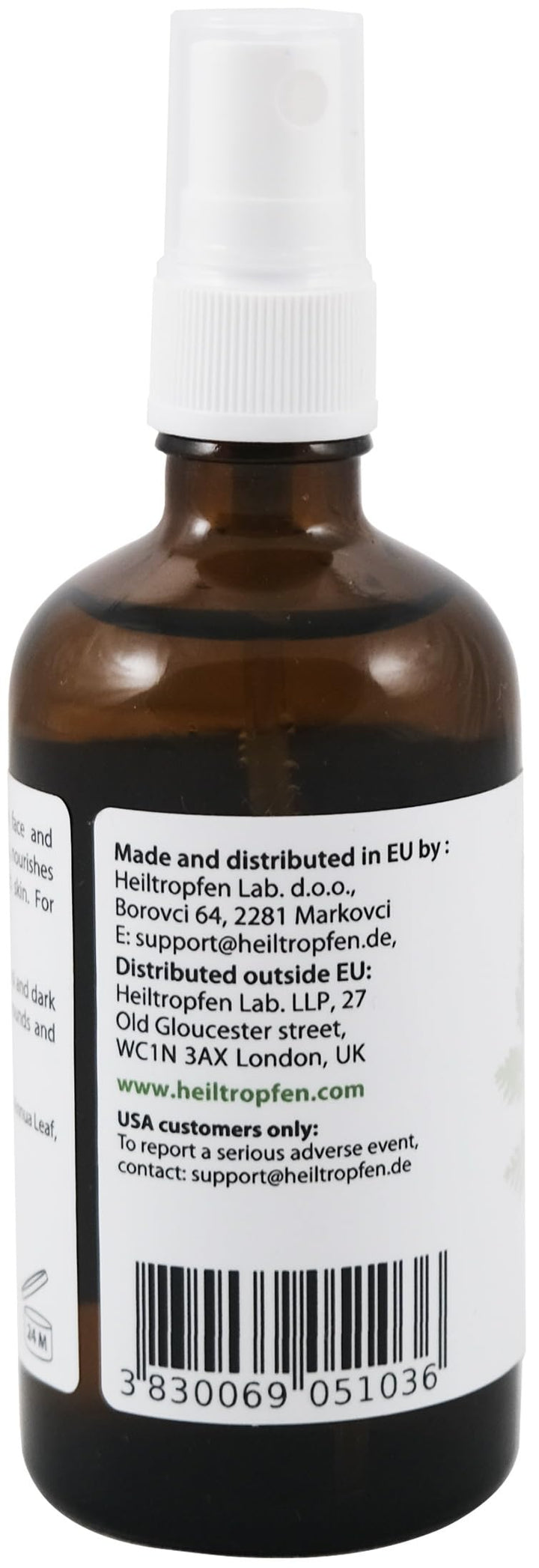Heiltropfen Hydrosol applied on the face provides soothing hydration.