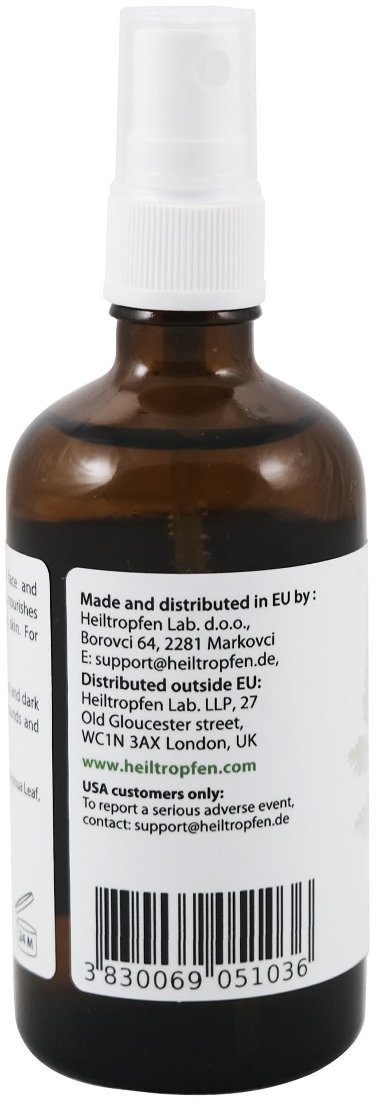 Heiltropfen Hydrosol applied on the face provides soothing hydration.