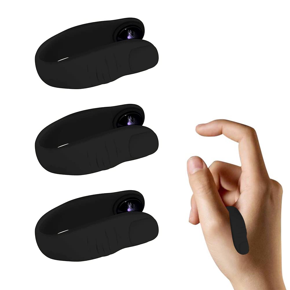 HEITIGN black finger clip on hand shows ergonomic, easy-to-use design.