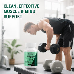 Heivy Magnesium Oxide 400mg package label, clean formula supports reliable daily magnesium intake.