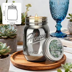 HEKALU 22oz classic jar candle demonstrates long, even burn time for evenings