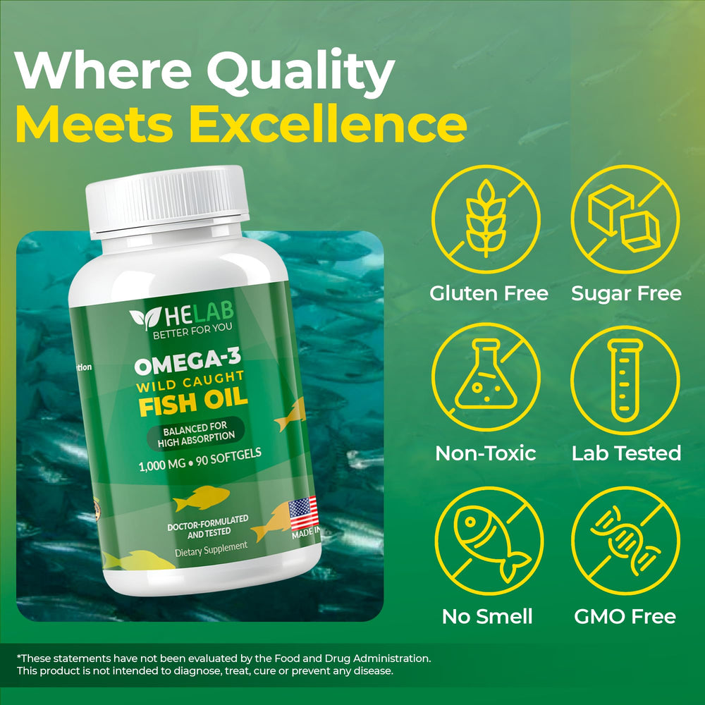 HELAB omega-3 for women and men in daily use.