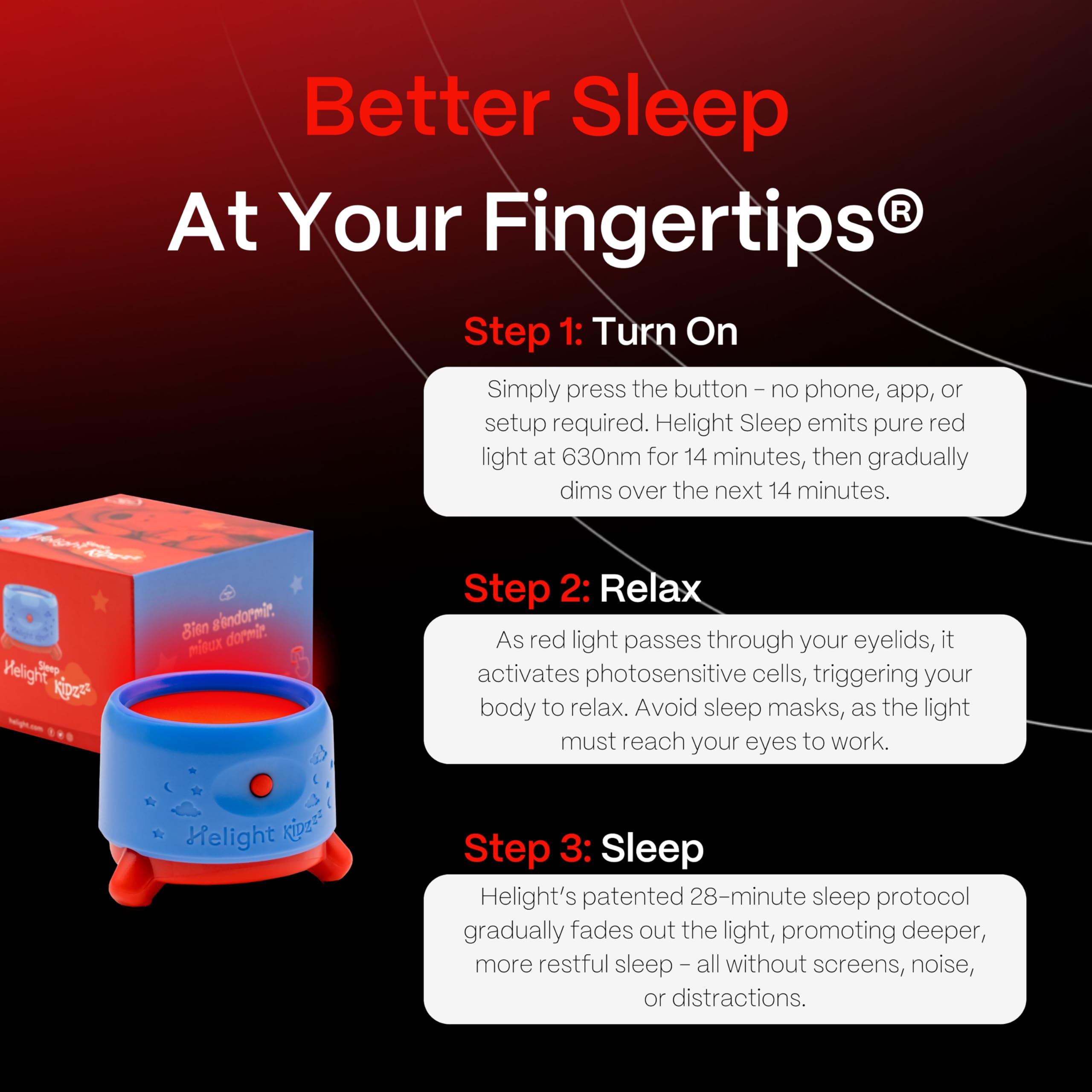 Helight Kidzzz compact travel-friendly design suitable for bedrooms