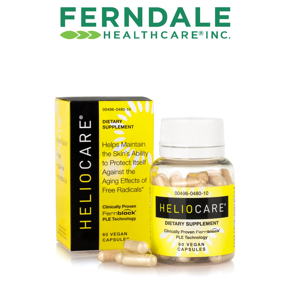 Heliocare capsules in sealed pack for vegan gluten-free formula