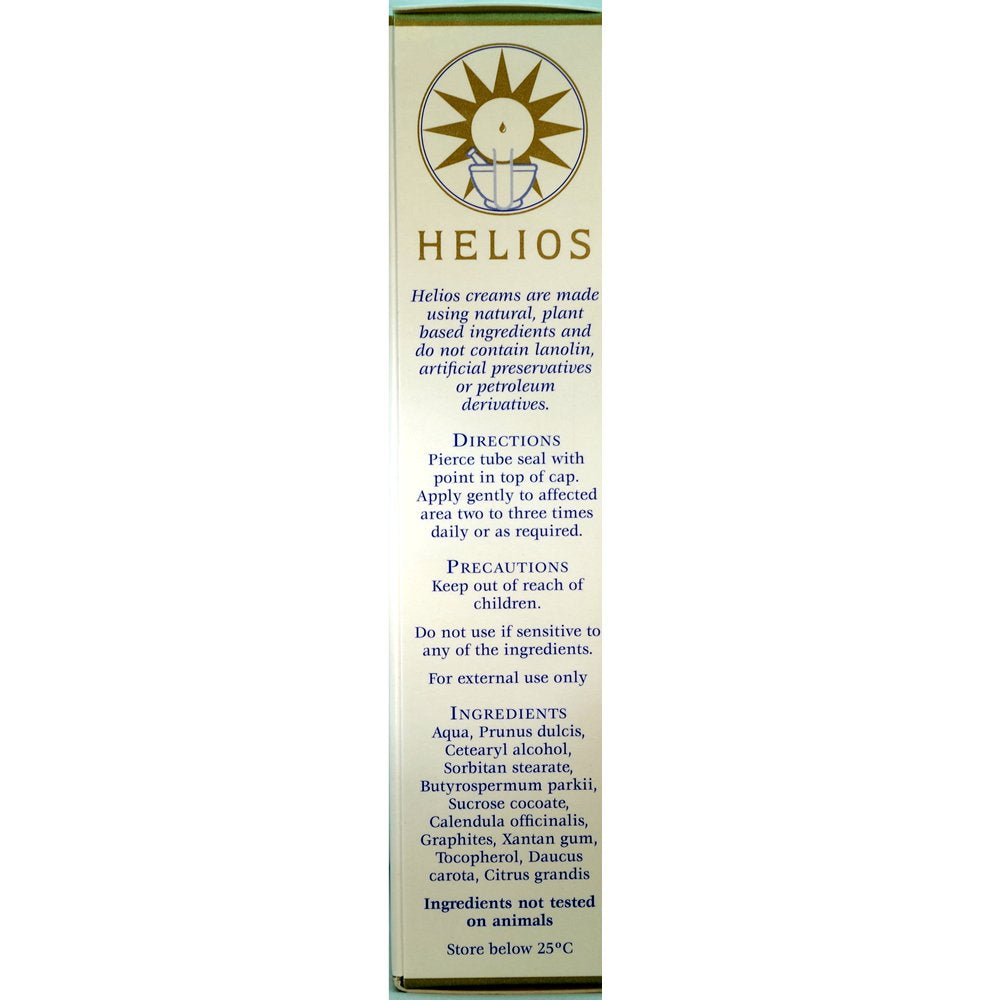 Helios Graphites and Calendula Cream closeup texture, rich cream ideal for moisturized skin