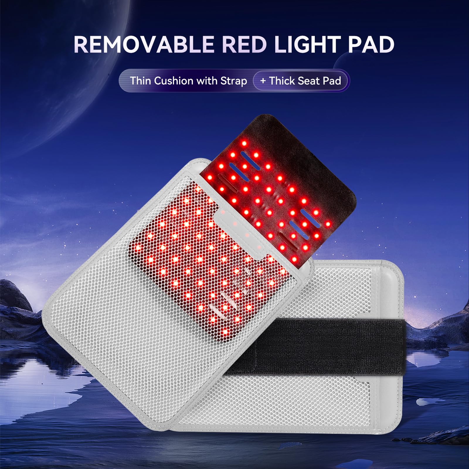 Hello Face 660nm and 850nm beads provide dual-depth therapy for skin and deeper tissues.