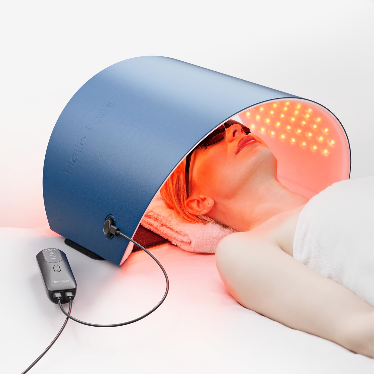 Hello Face face-neck LED mask shows spa-grade care at home for radiant skin
