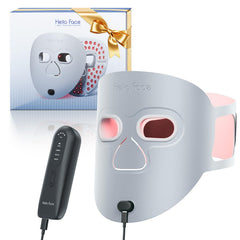 Hello Face red light mask front view for convenient at-home skin care