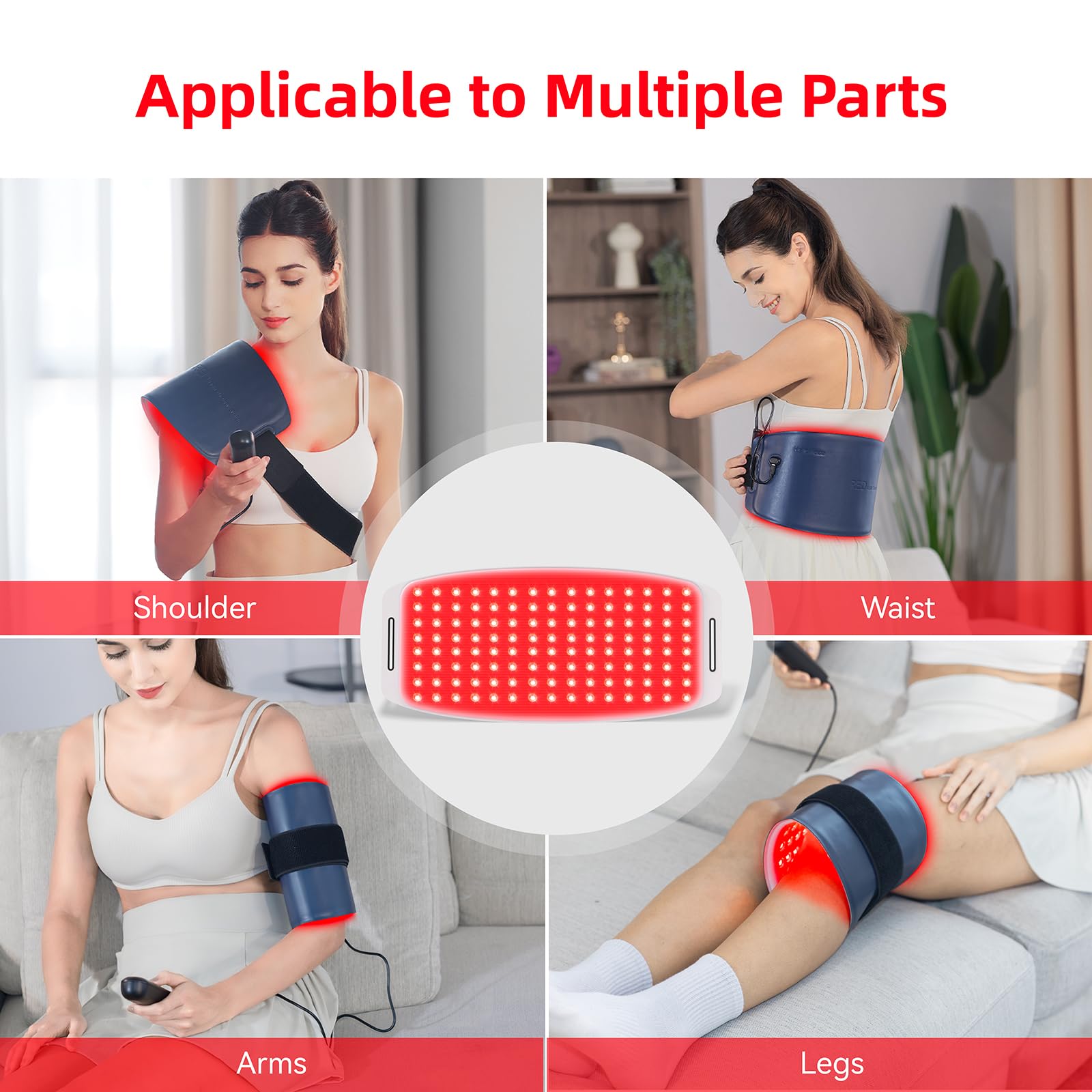 Hello Face spectrum 660nm and 850nm highlights deep tissue reach.