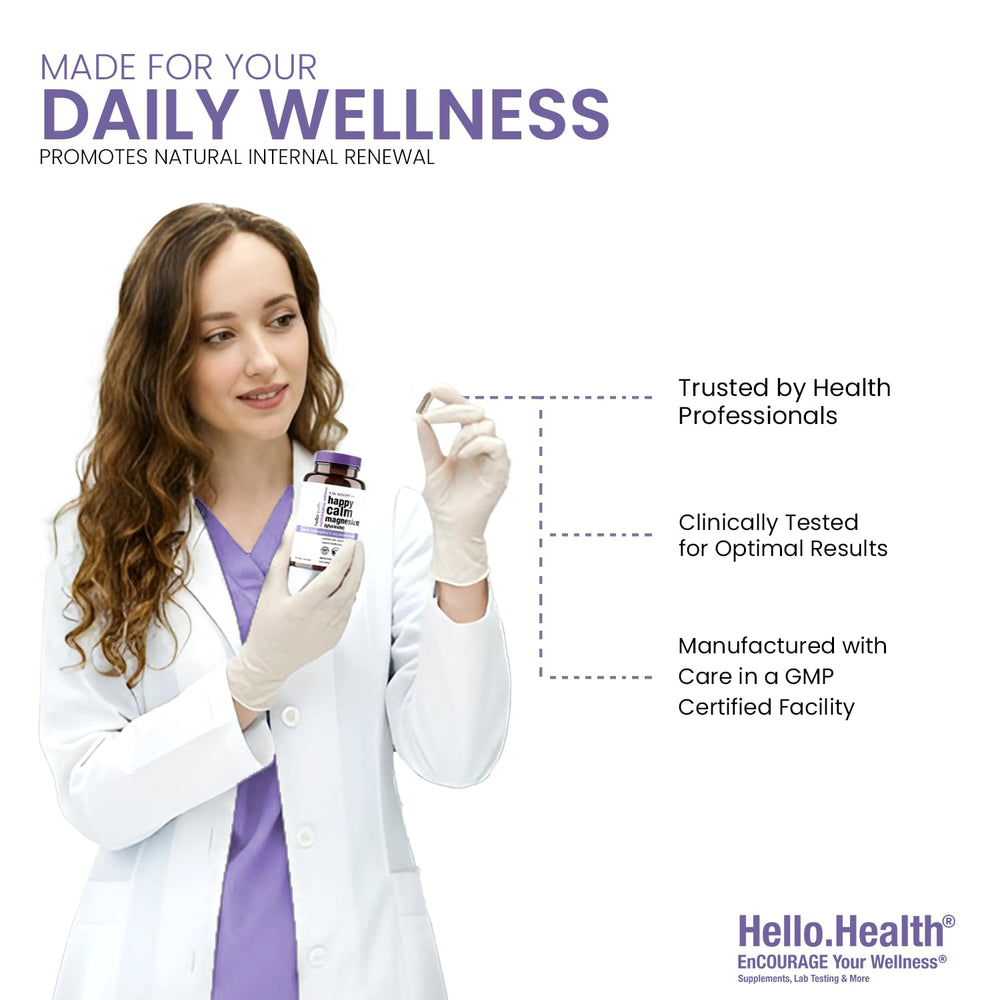 HELLO HEALTH Magnesium Glycinate daily-use scene for family wellness
