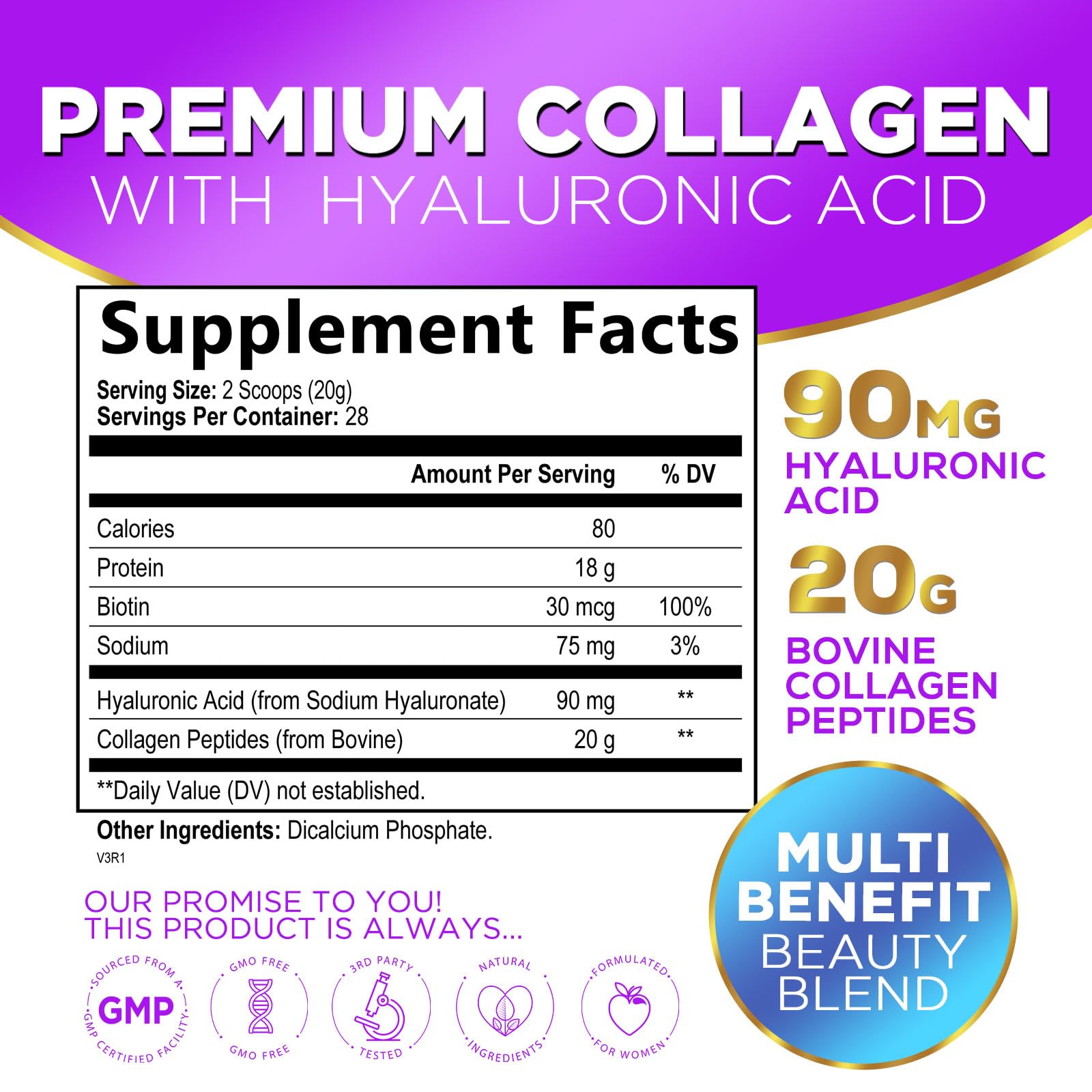 Hello Lovely! collagen powder unflavored pour demonstrates easy mixing into drinks with no taste change.