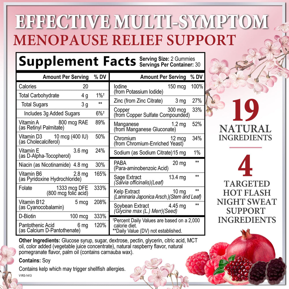 Hello Lovely menopause gummies with raspberry flavor for easy daily relief.