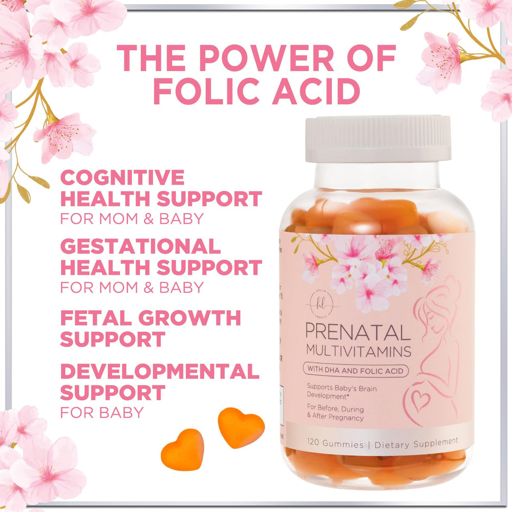 Hello Lovely Prenatal choline illustrated as part of the formula