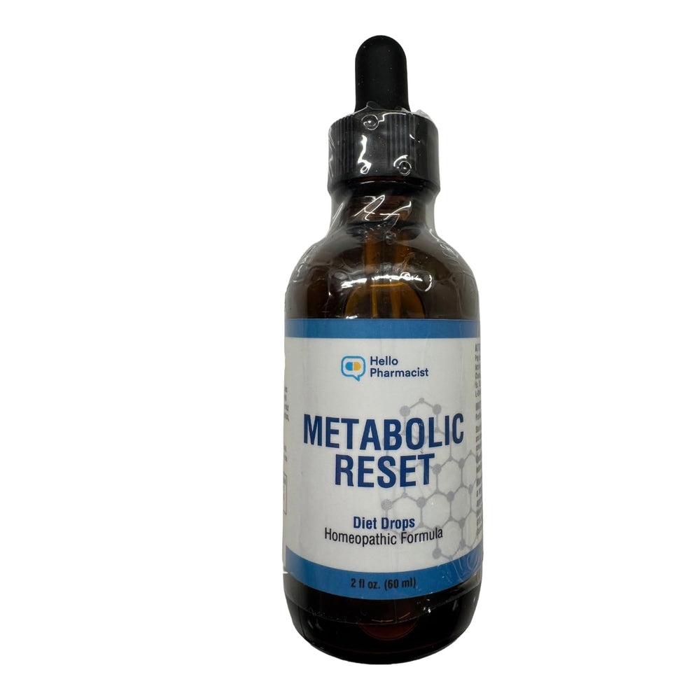 HelloPharmacist Metabolic Reset Drops packaging and cap
