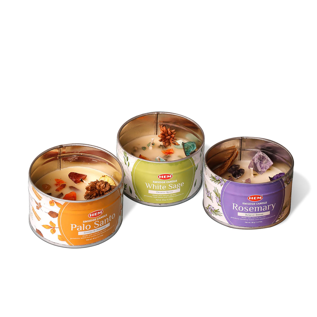 HEM Crystal Candle Gift Set packaging highlights an elegant, gift-ready presentation.