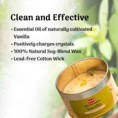 HEM Vanilla Crystal Candle creates a relaxing room atmosphere and helps unwind.