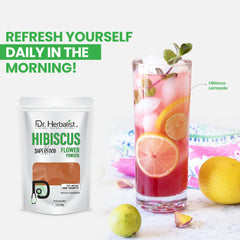 Hemani Hibiscus powder added to skincare routine for natural glow.