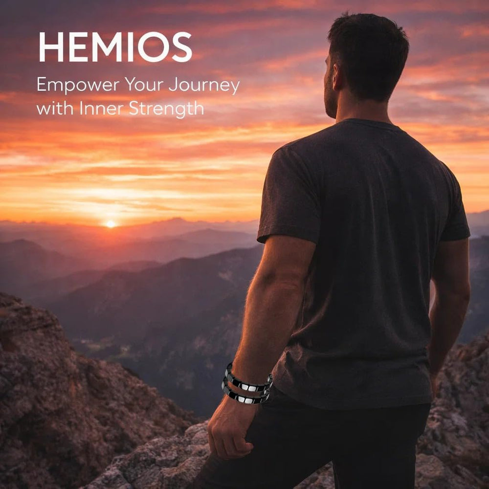 Hemios hematite bracelet for men ready for office style
