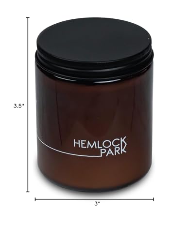 American-made Hemlock Park candle shows small-batch quality and care.