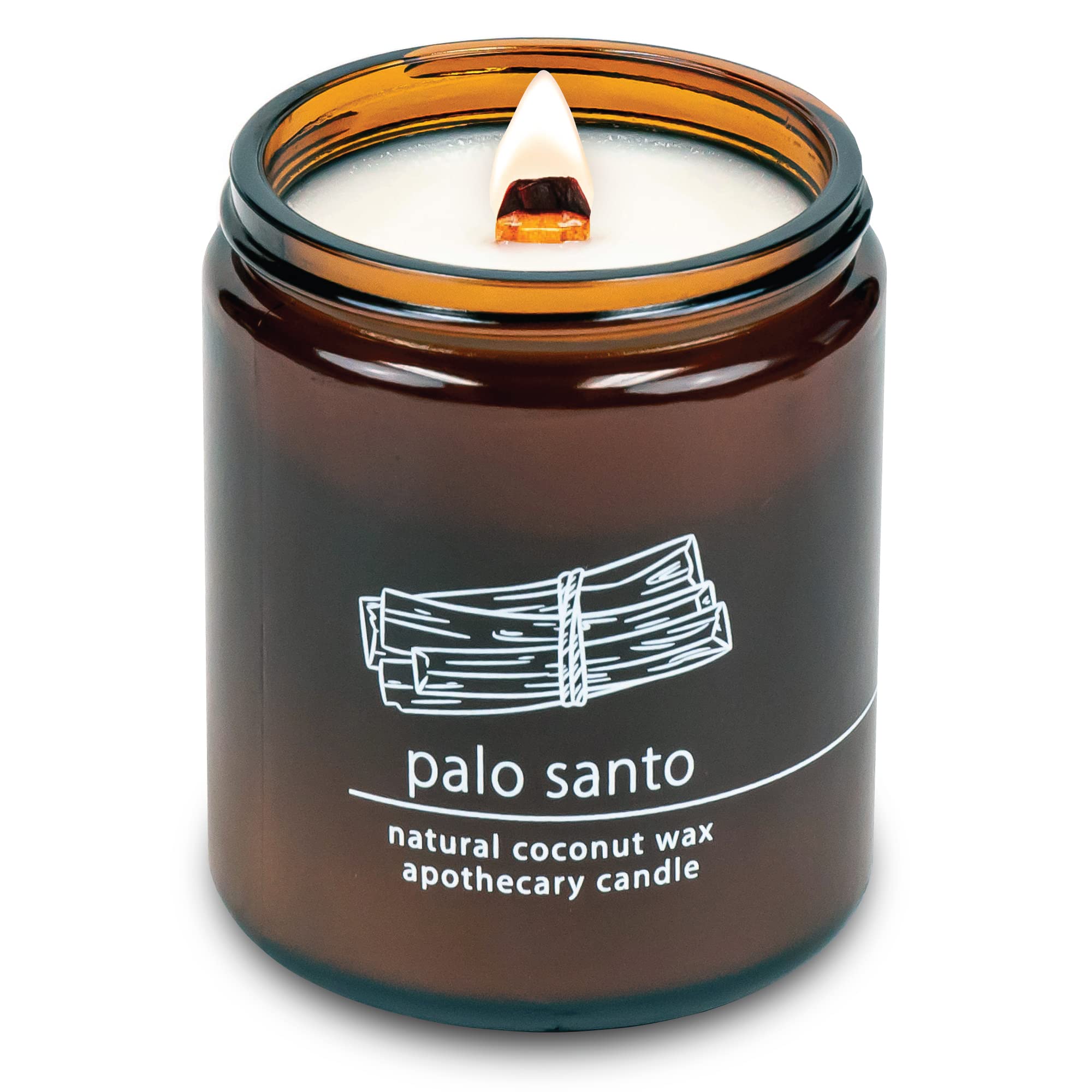 Hemlock Park crackling wood wick candle for cozy evenings with a gentle crackle